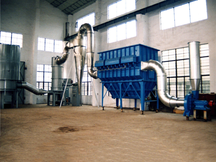 水磨鈣干燥系統圖